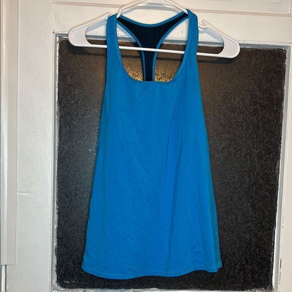 Victoria’s Secret Sport Women's Blue Tank Top with Open Back Size Medium - Picture 1 of 5